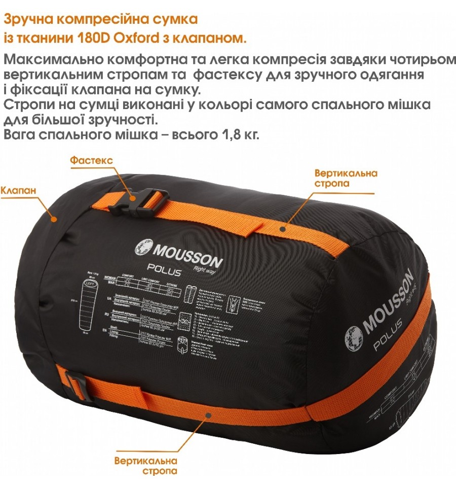 Спальний мішок Mousson Polus L