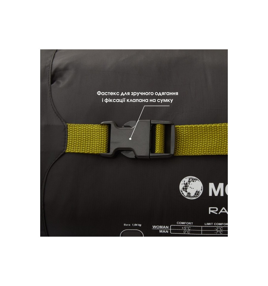 Спальний мішок MOUSSON Race Olive R